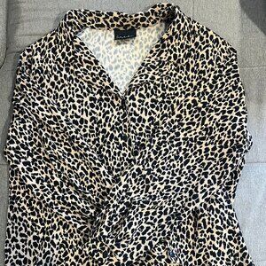 Vintage Leopard Print Blazer